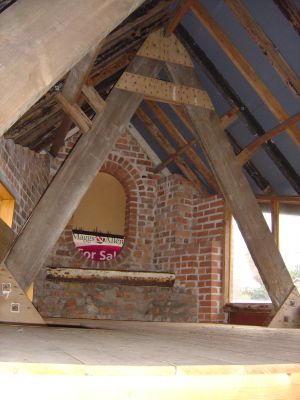 The woodwork in the roof. I'll get a better picture of this once the estate agent's boards have been removed from the front window.